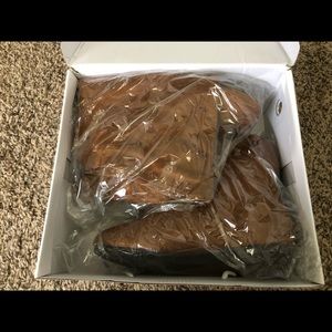 Nature Breeze Brown Over-Knee Boots